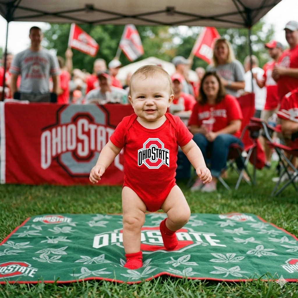 Ohio State Buckeyes LOGO Baby Bodysuit