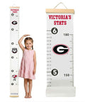 Georgia Bulldogs Baby Height Growth Chart for Kids - Personalized