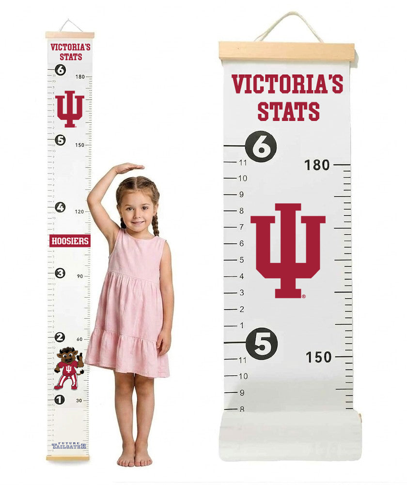 Indiana Hoosiers Baby Height Growth Chart for Kids - Personalized