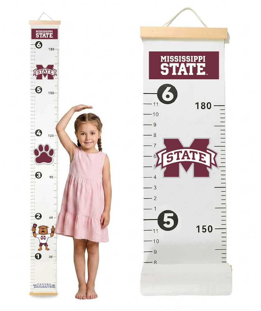 Mississippi State Bulldogs Baby Height Growth Chart for Kids