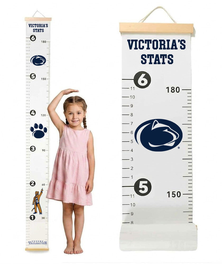 Penn State Nittany Lions Baby Height Growth Chart for Kids - Personalized