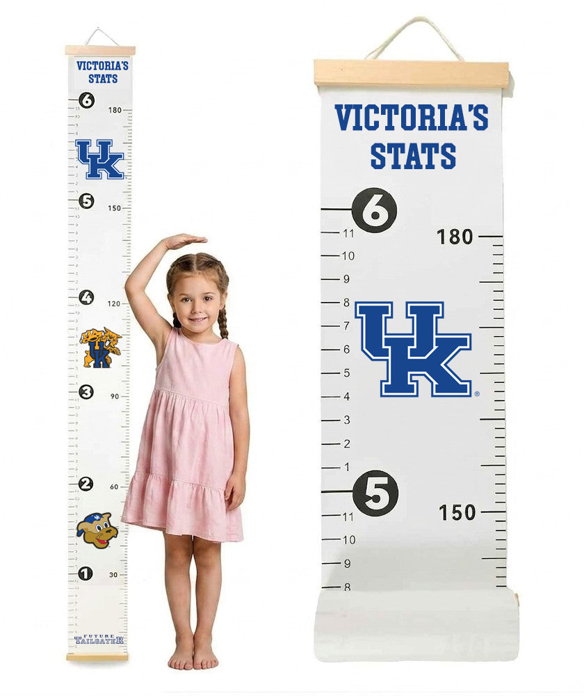 Kentucky Wildcats Baby Height Growth Chart for Kids - Personalized