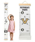 Vanderbilt Commodores Baby Height Growth Chart for Kids - Personalized