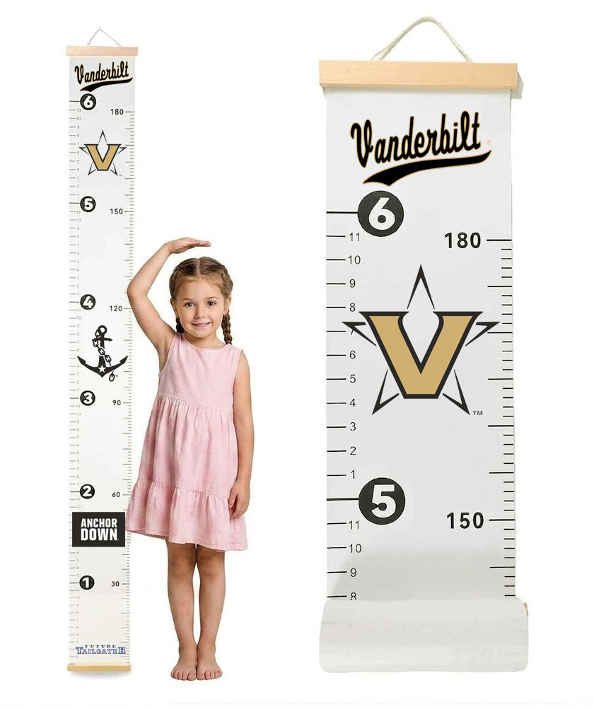 Vanderbilt Commodores Baby Height Growth Chart for Kids