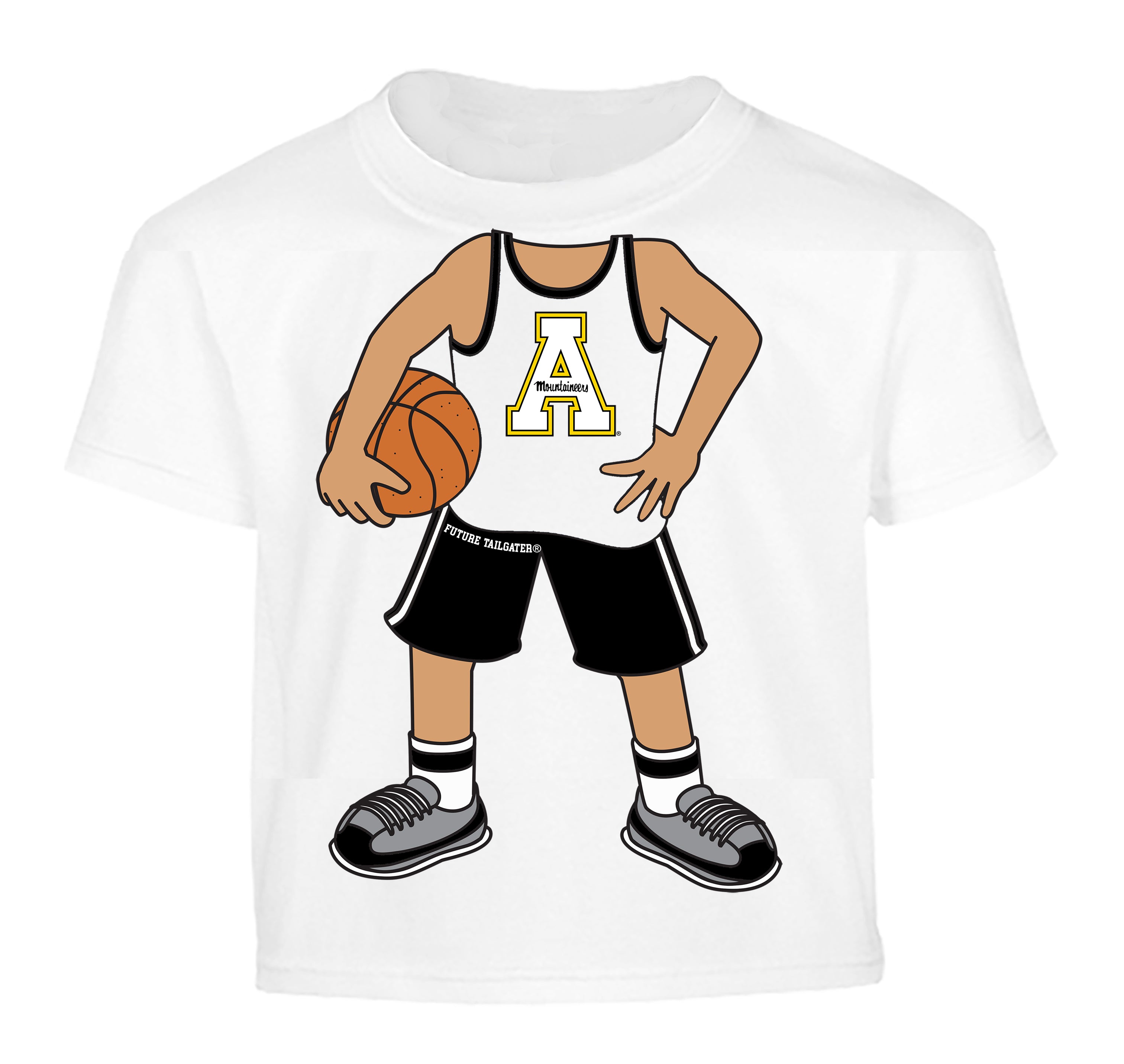 Appalachian State Mountaineers Heads Up! Basketball Player Baby/Toddler/Youth T-Shirt