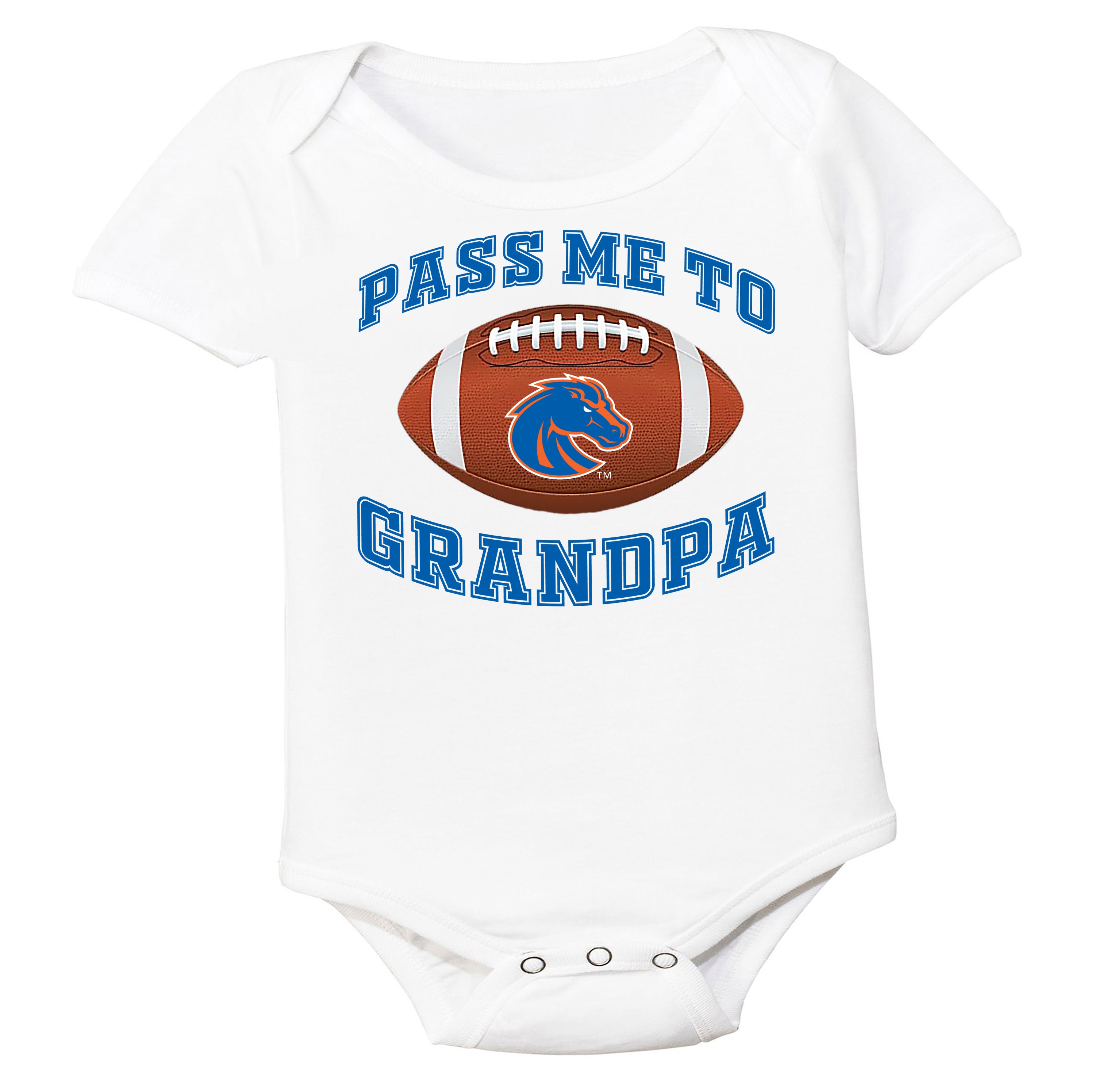 Boise State Broncos Pass Me to GrandPA, & Other Loved Ones Baby Bodysuit