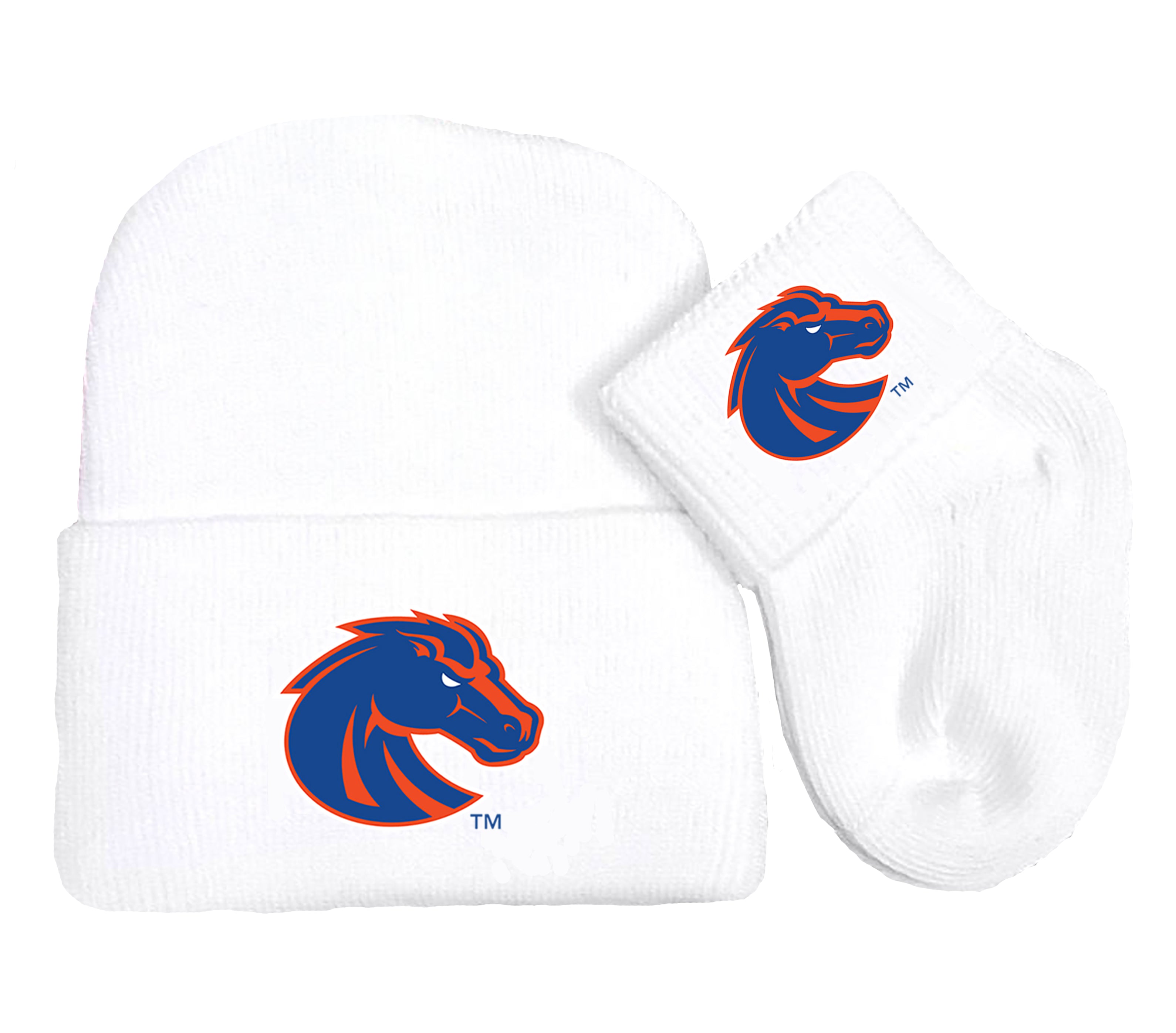 Boise State Broncos Baby Knit Cap and Socks Set