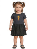 Arizona State Sun Devils Toddler Dress - Smoke/Black Leopard