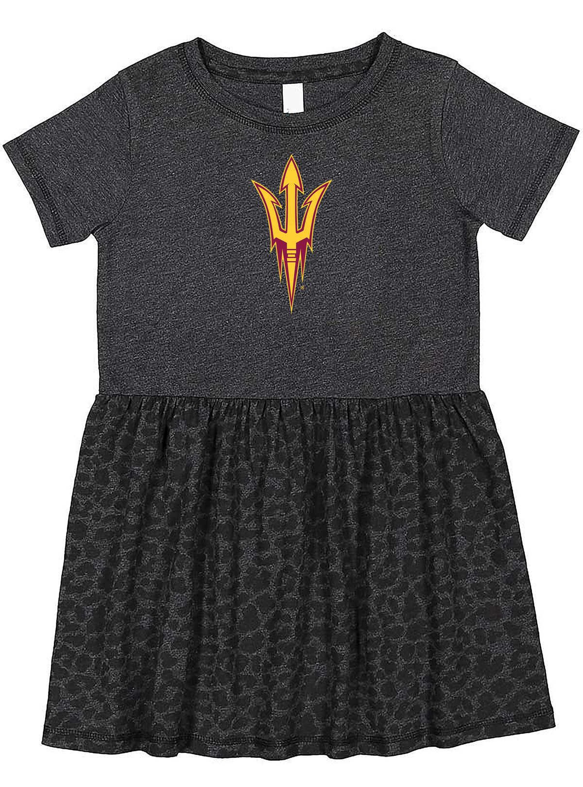Arizona State Sun Devils Toddler Dress - Smoke/Black Leopard