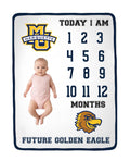 Marquette Golden Eagles Baby Milestone Blanket