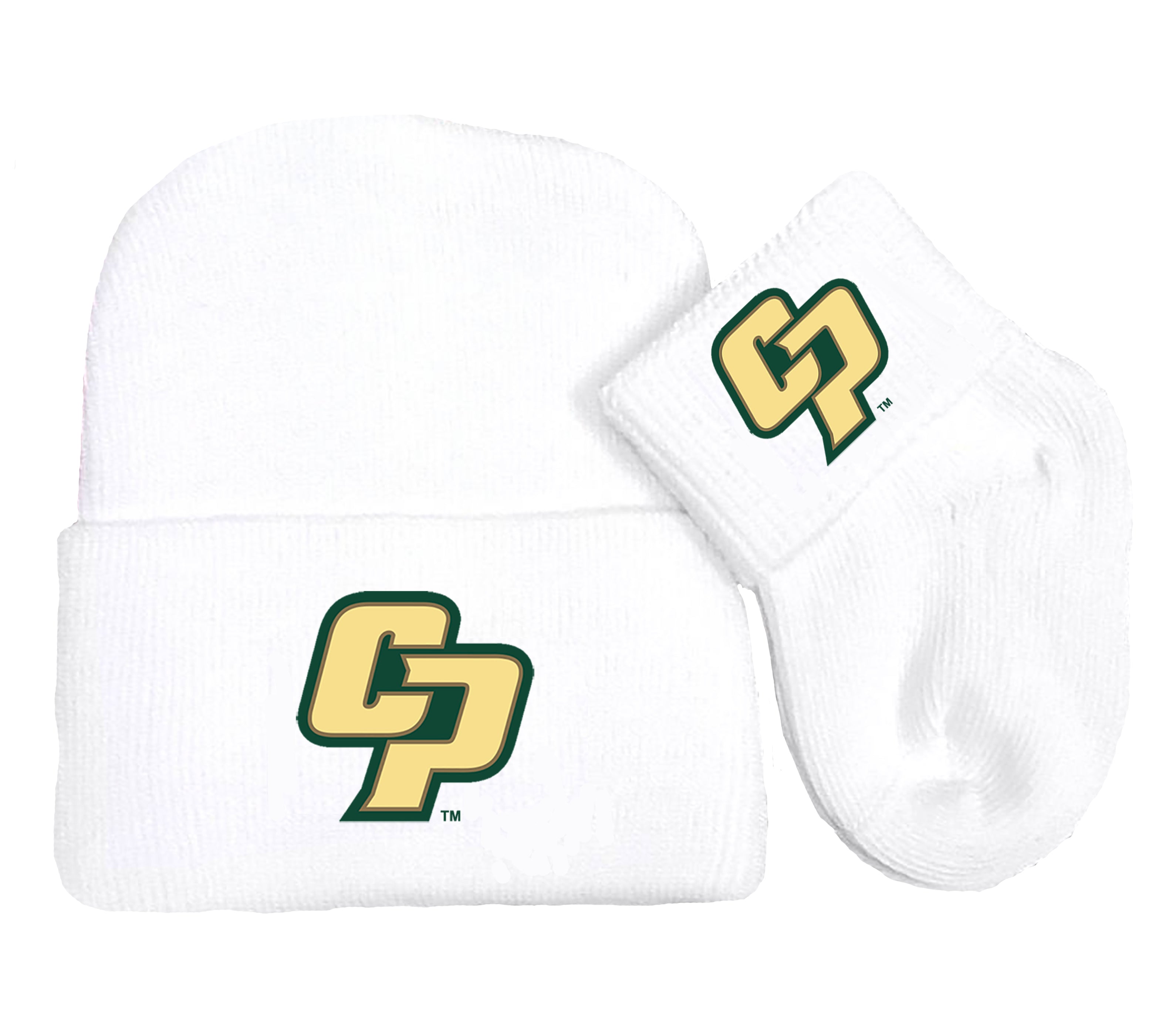 Cal Poly Mustangs Baby Knit Cap and Socks Set