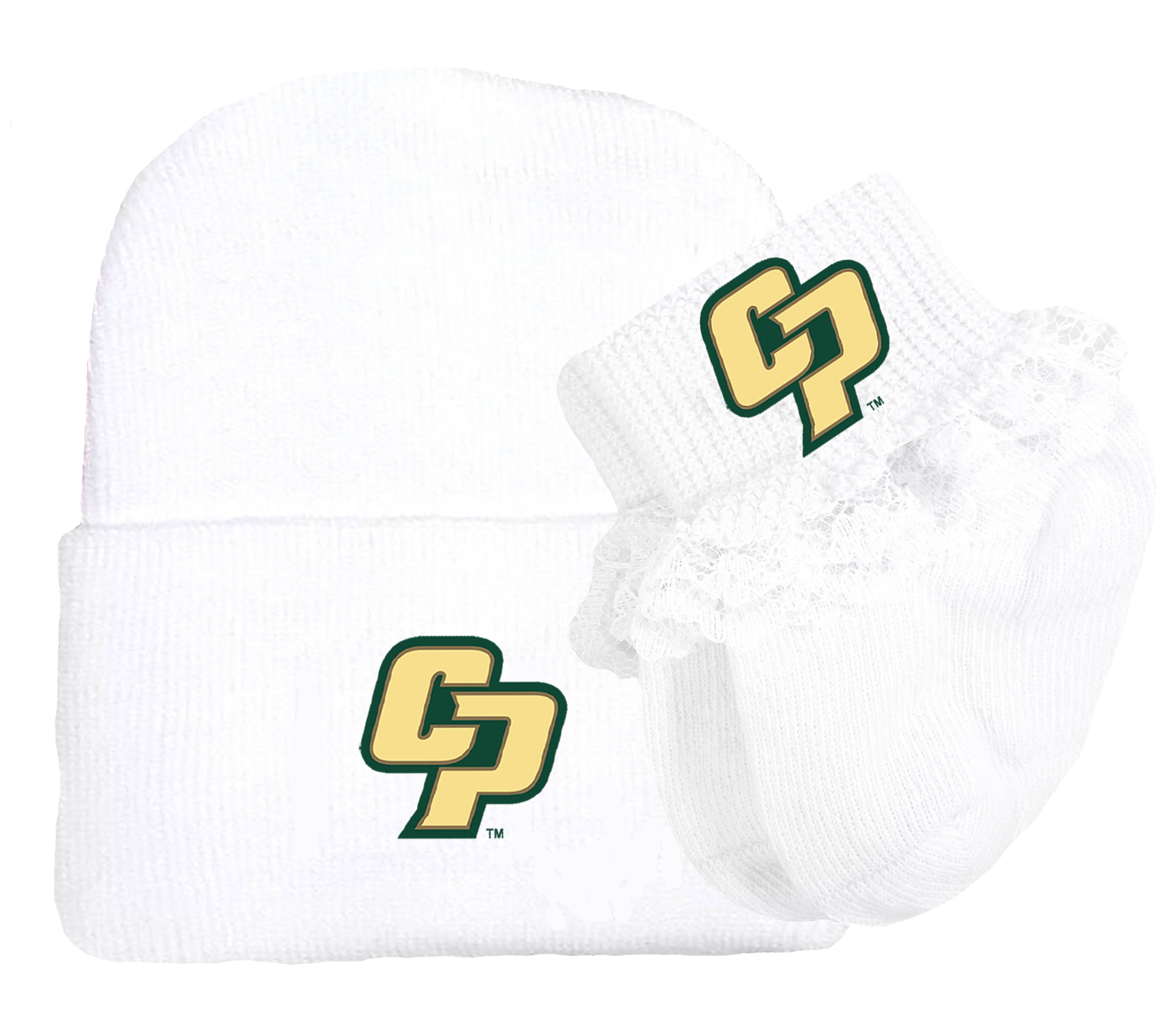 Cal Poly Mustangs Baby Knit Cap and Socks Set