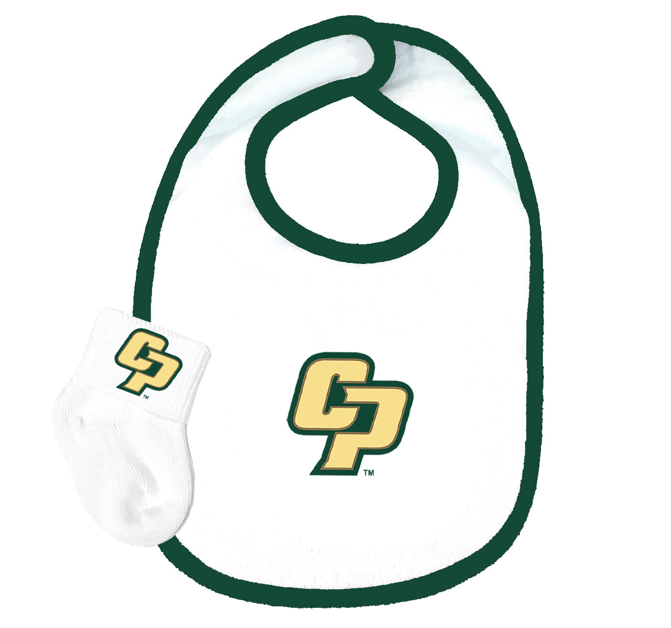 Cal Poly Mustangs Baby Bib and Socks Set