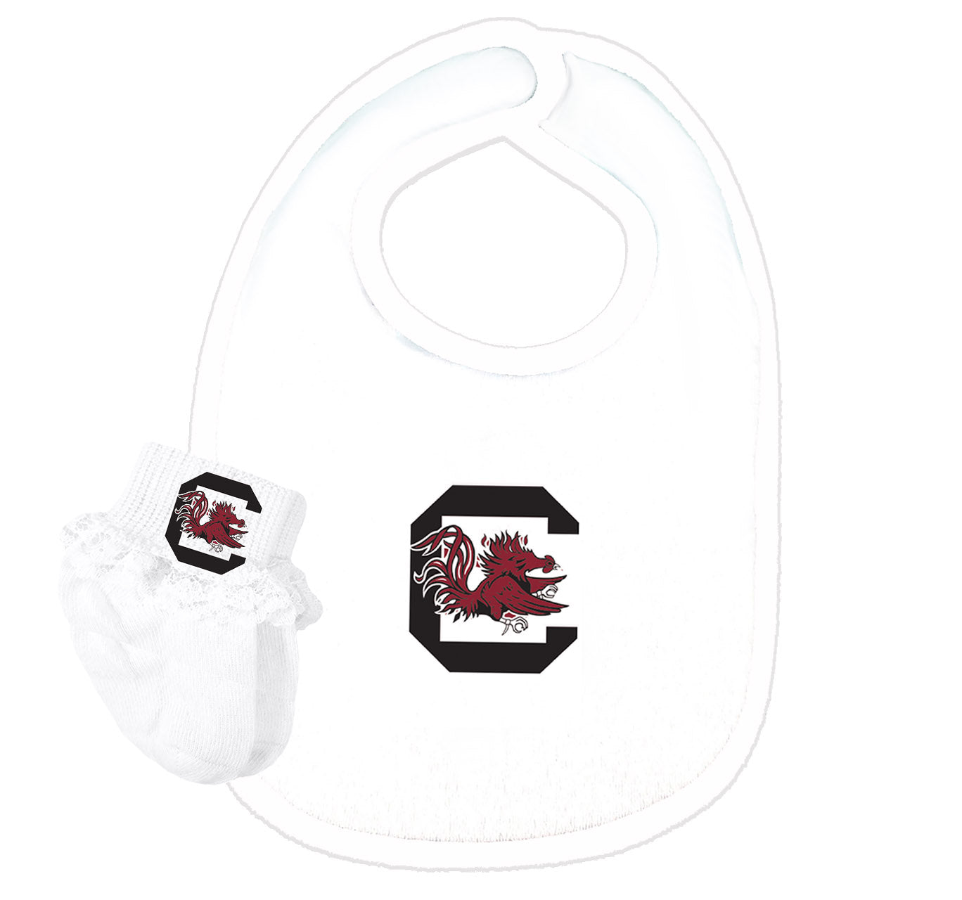South Carolina Gamecocks Baby Bib and Socks Set (Copy)