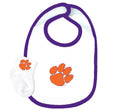 Clemson Tigers Baby Bib and Socks Set