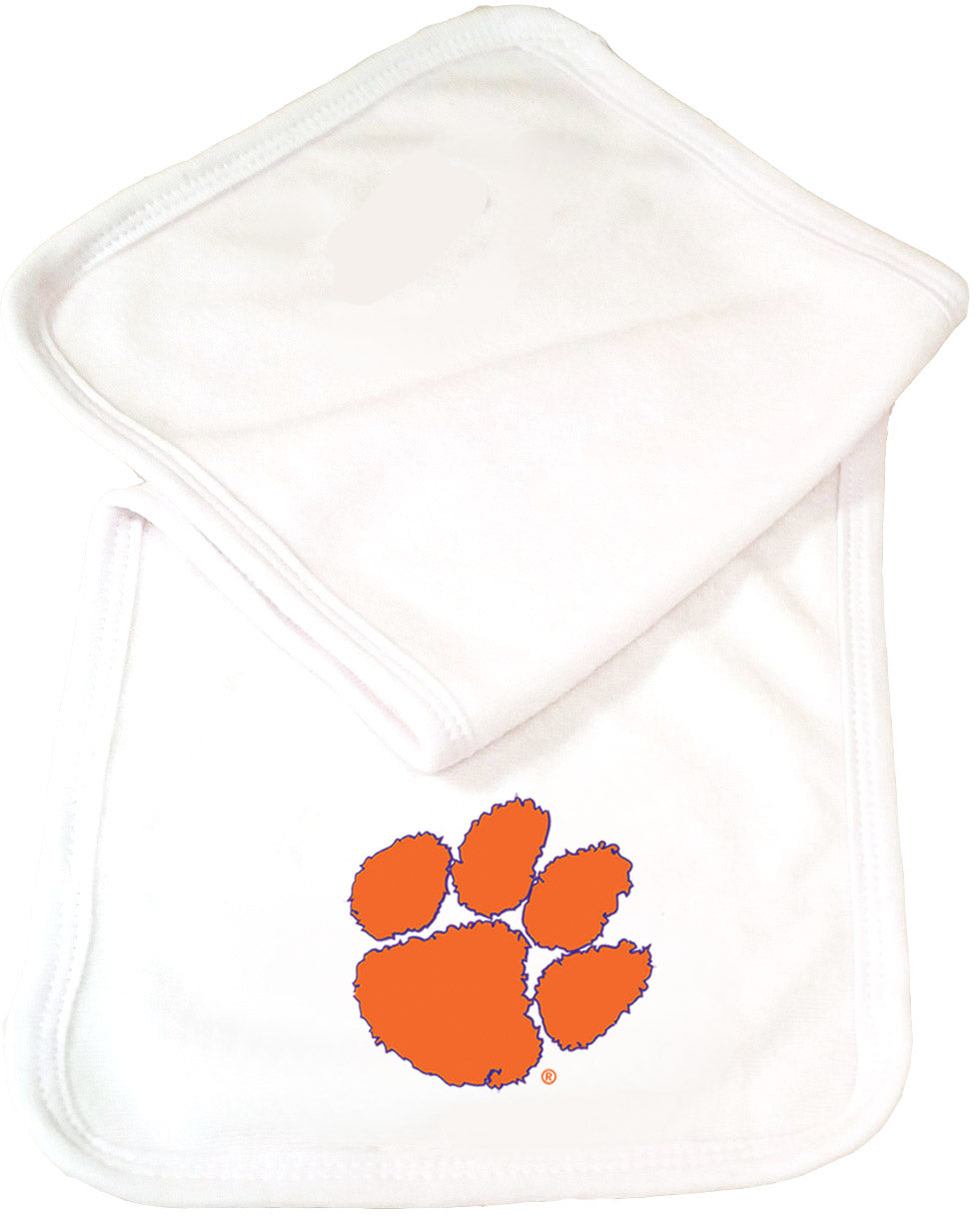 Clemson Tigers Baby Burp Cloth