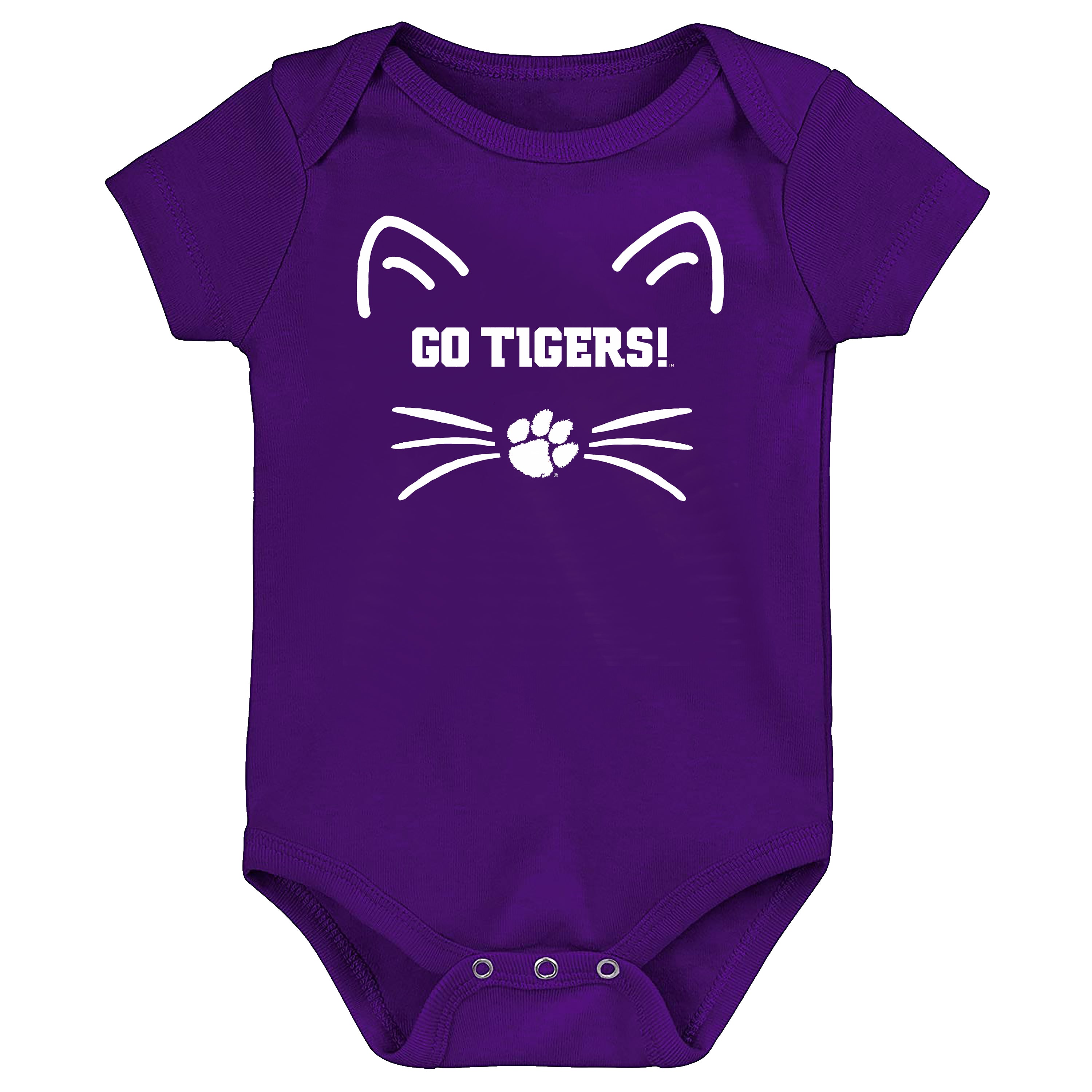 Clemson Tigers FANIMAL Go Tigers Baby Bodysuit