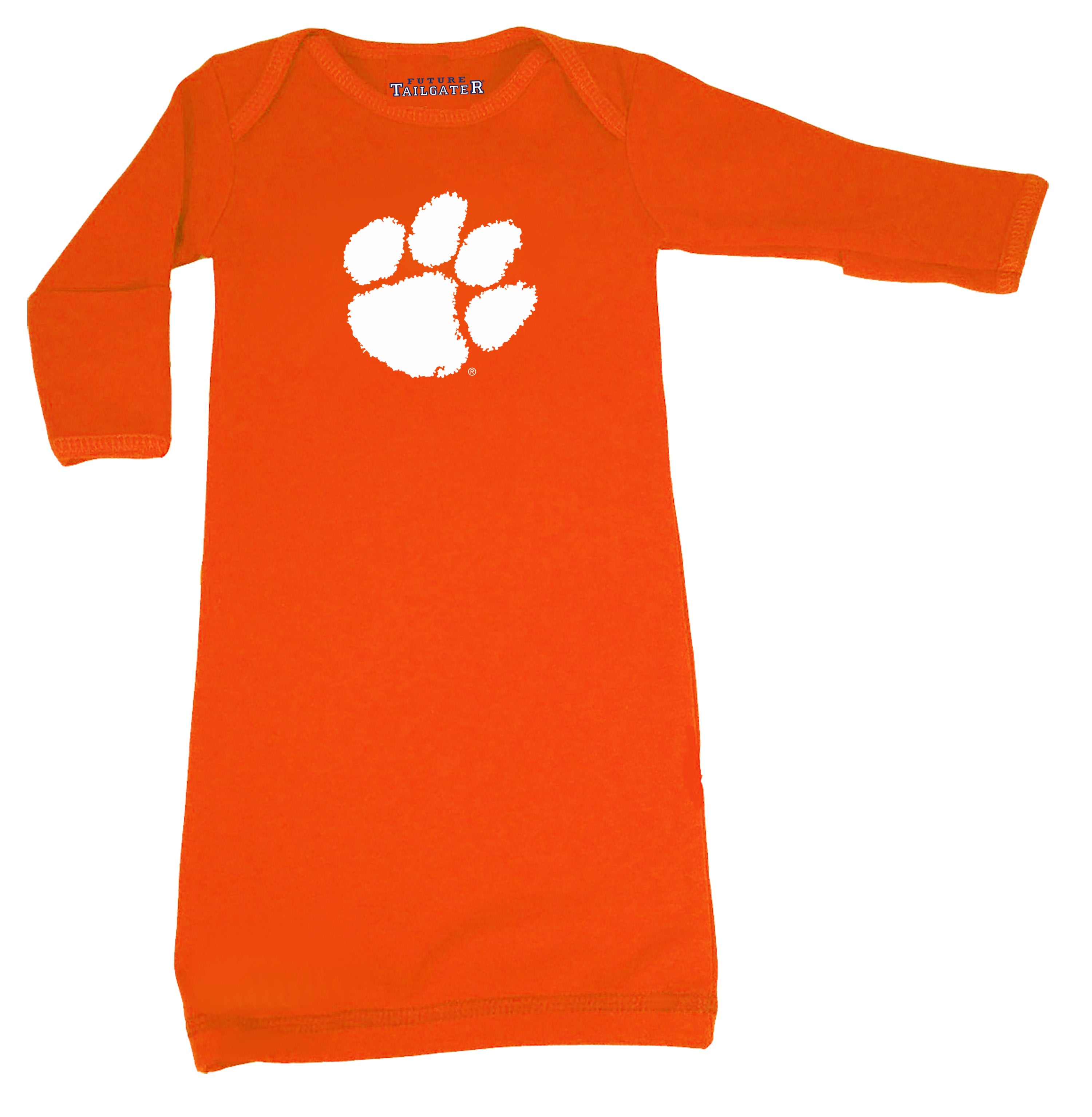 Clemson Tigers LOGO Baby Layette Gown