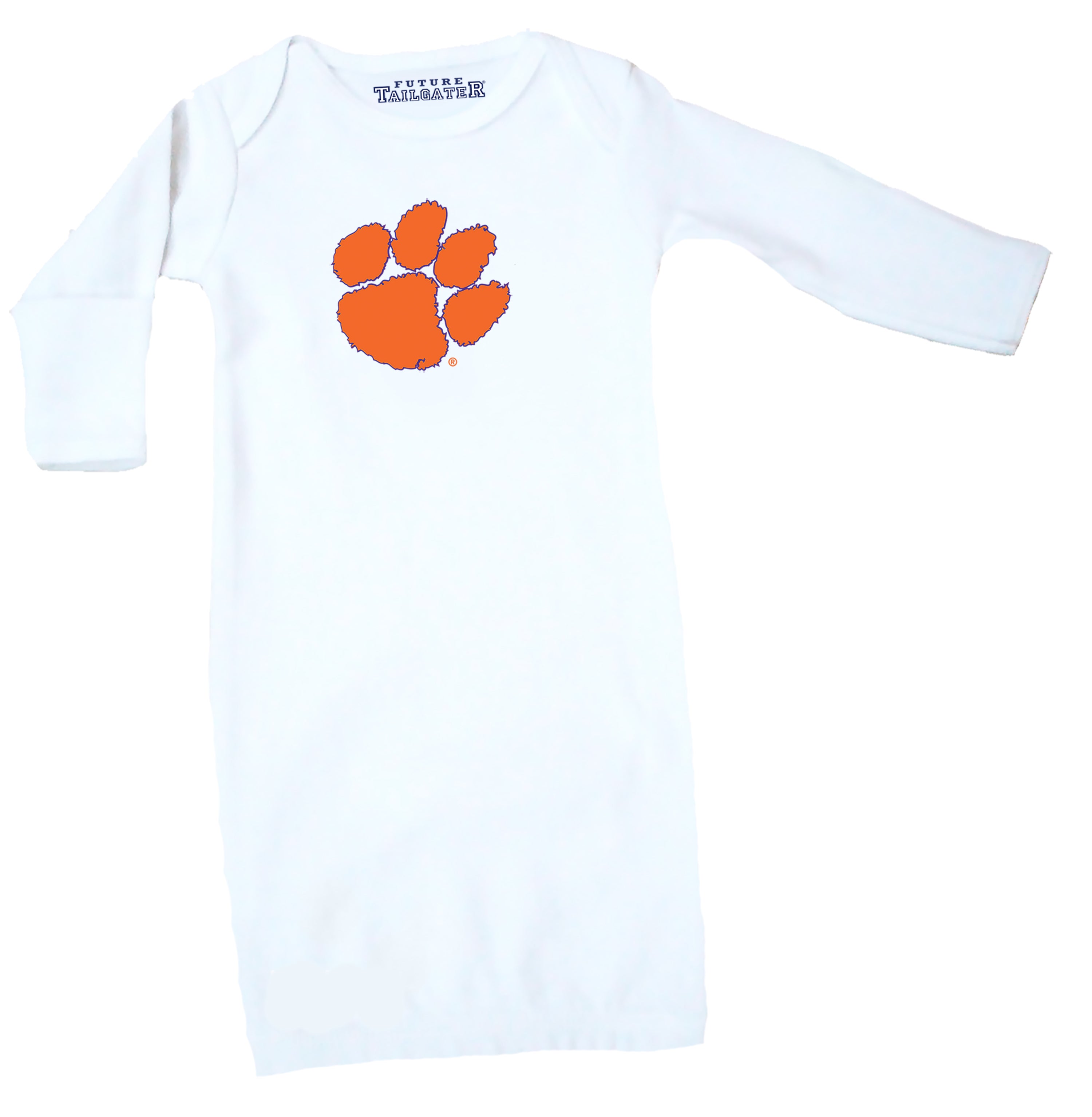 Clemson Tigers LOGO Baby Layette Gown