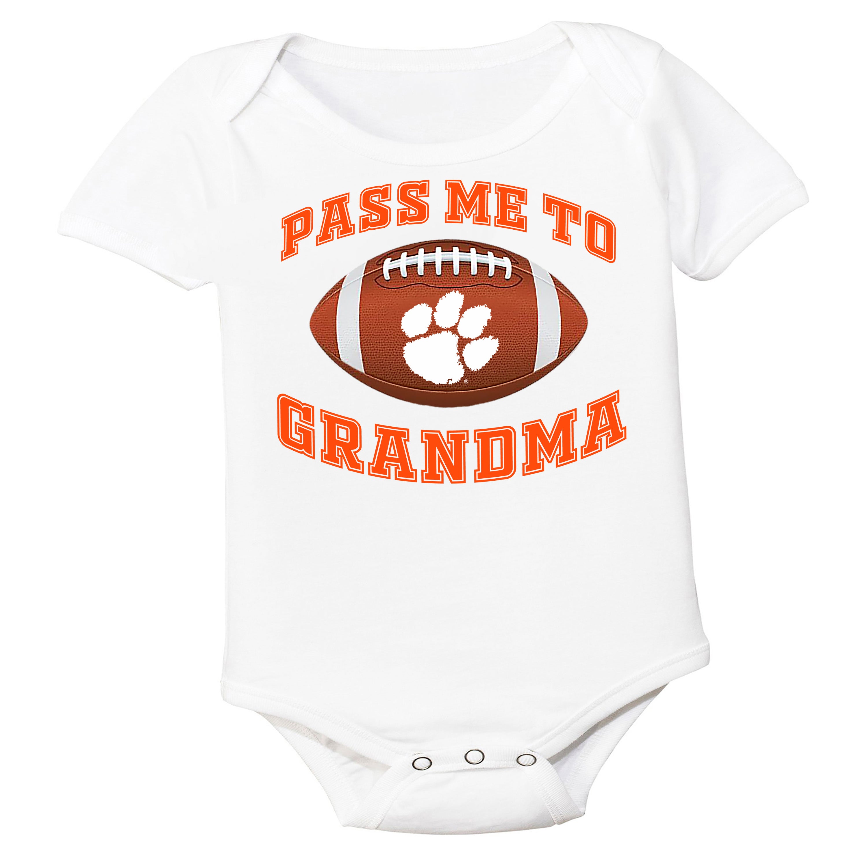 Clemson Tigers Pass Me to GrandPA, & Other Loved Ones Baby Bodysuit