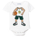 Cal Poly Mustangs Heads Up! Basketball Player Baby Bodysuit