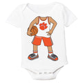 Clemson Tigers Heads Up! Basketball Player Baby Bodysuit