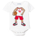 Dayton Flyers Heads Up! Basketball Player Baby Bodysuit