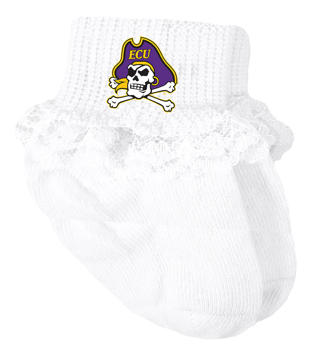 ECU Pirates Baby Socks