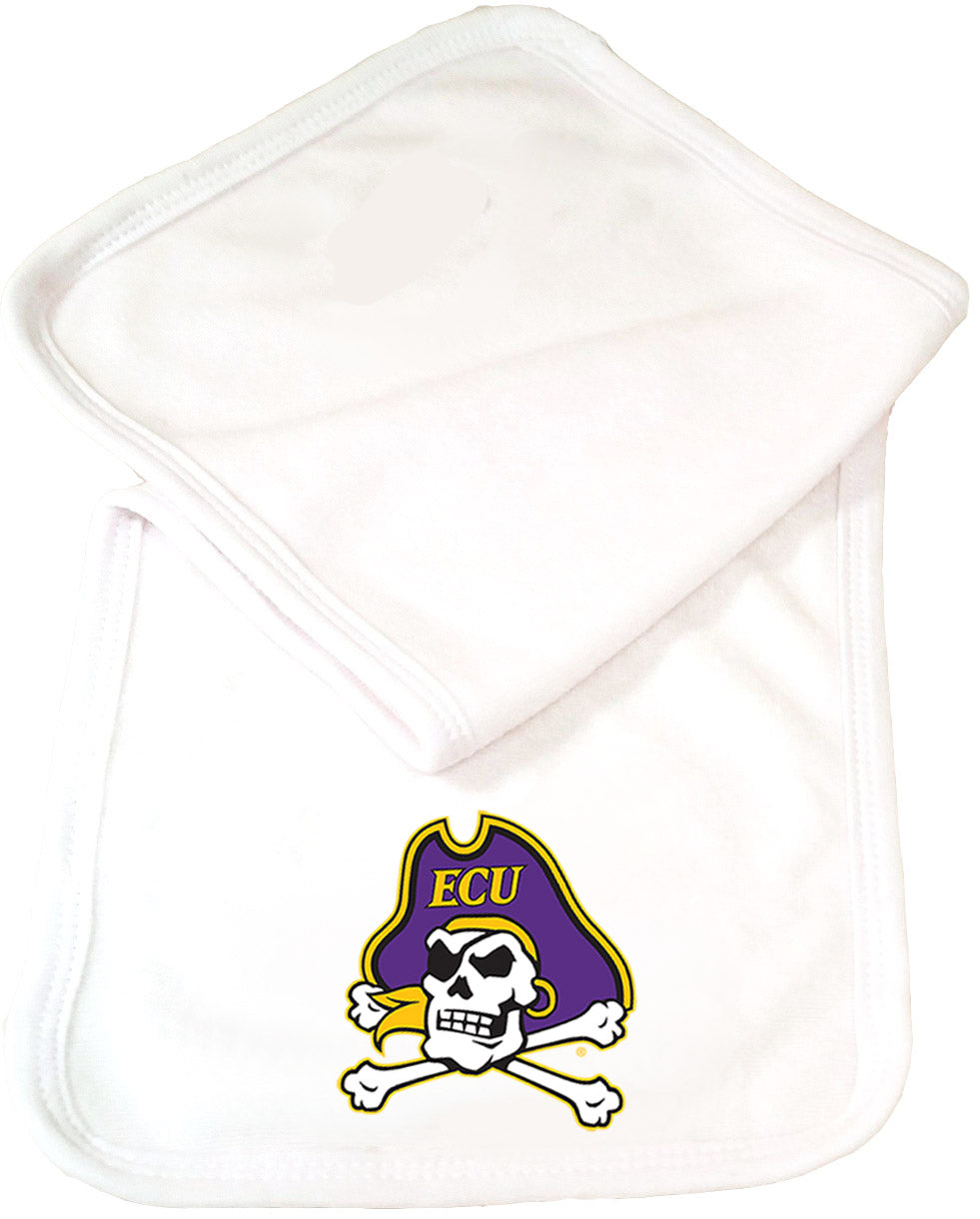 ECU Pirates Baby Burp Cloth