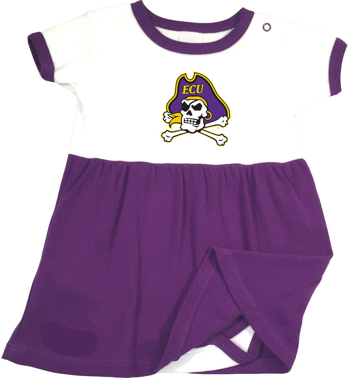 ECU Pirates Baby Bodysuit Dress