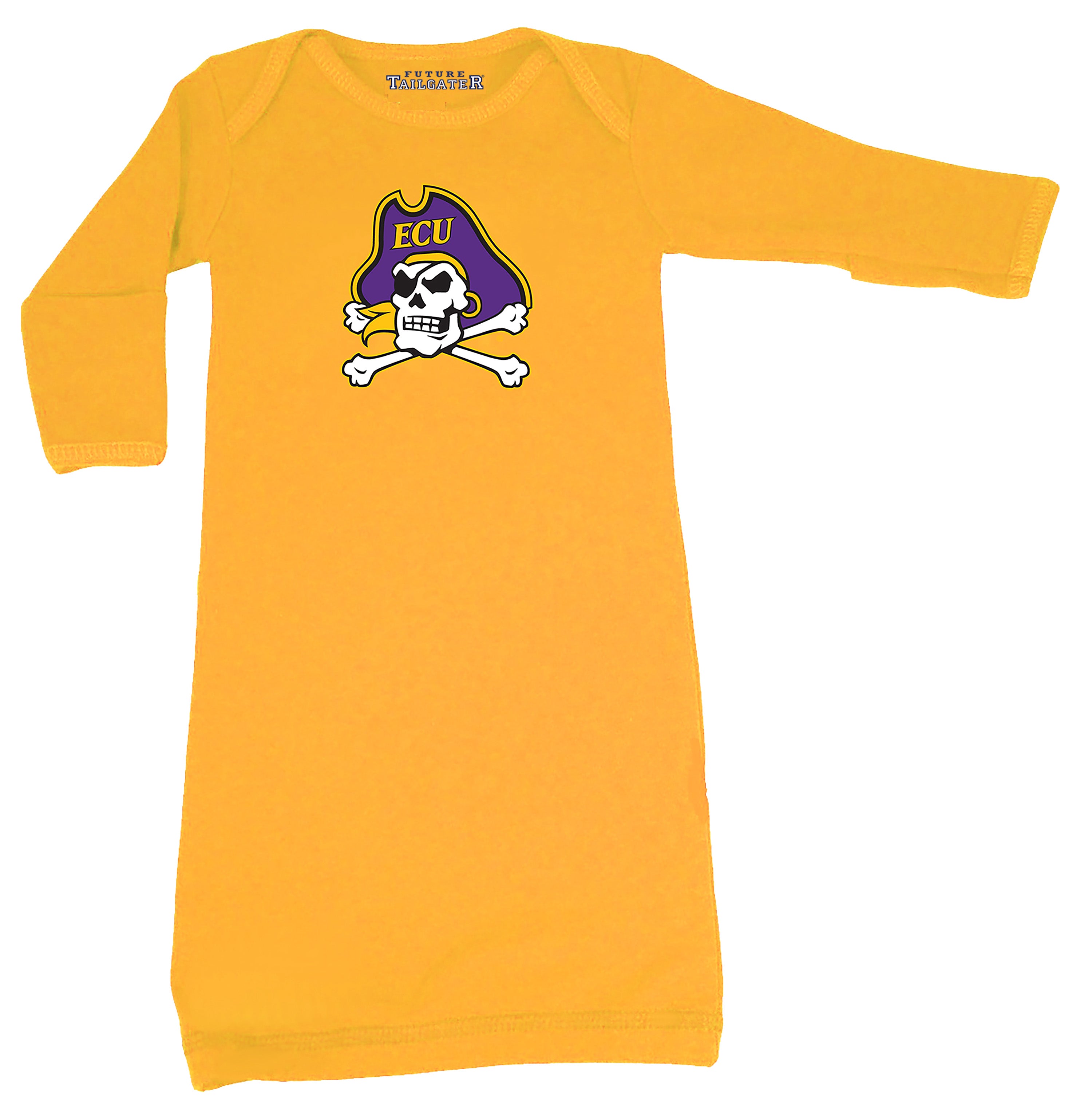 ECU Pirates LOGO Baby Layette Gown