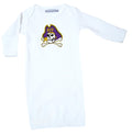 ECU Pirates LOGO Baby Layette Gown