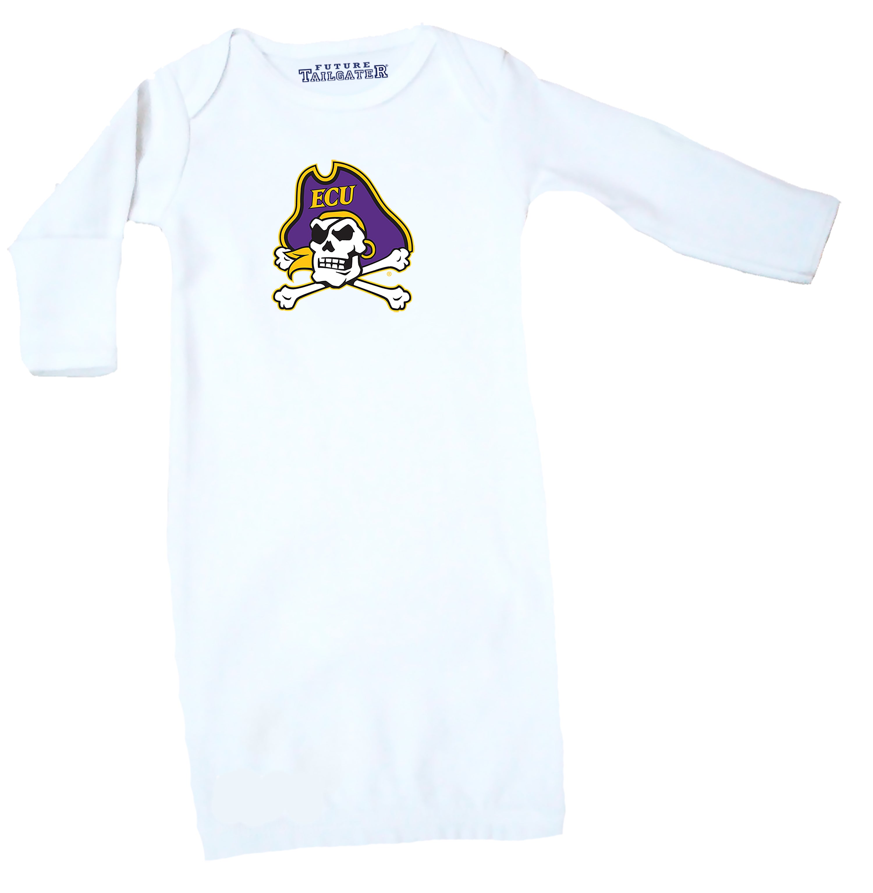 ECU Pirates LOGO Baby Layette Gown