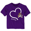 ECU Pirates Love Heart Baby/Toddler/Youth T-Shirt
