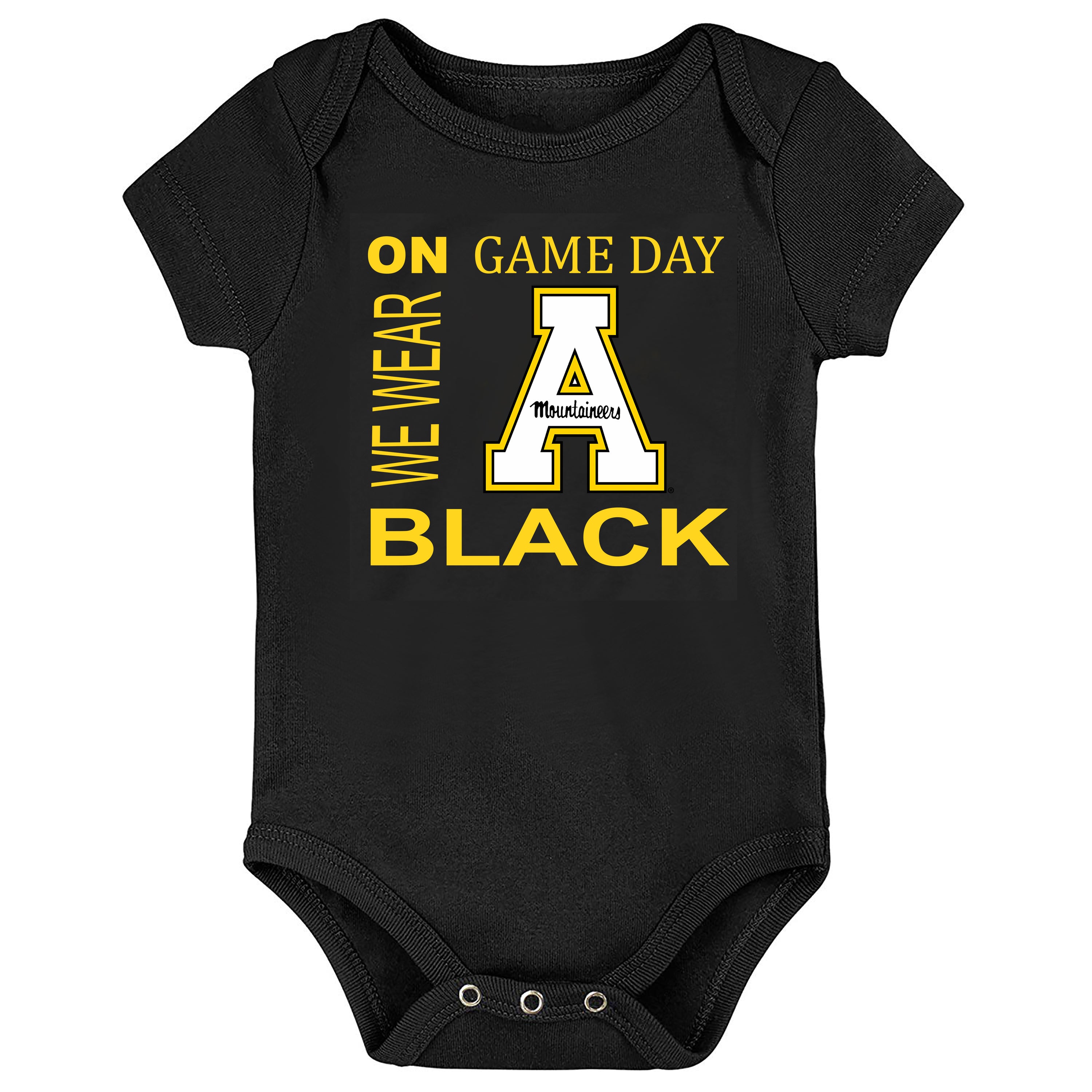 Appalachian State Mountaineers On Game Day Baby Bodysuit