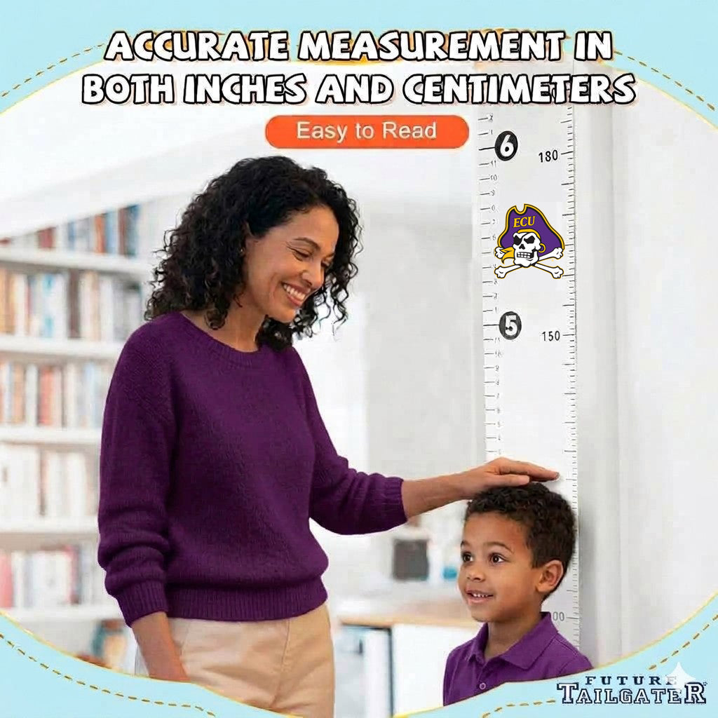 ECU Pirates East Carolina Baby Height Growth Chart for Kids
