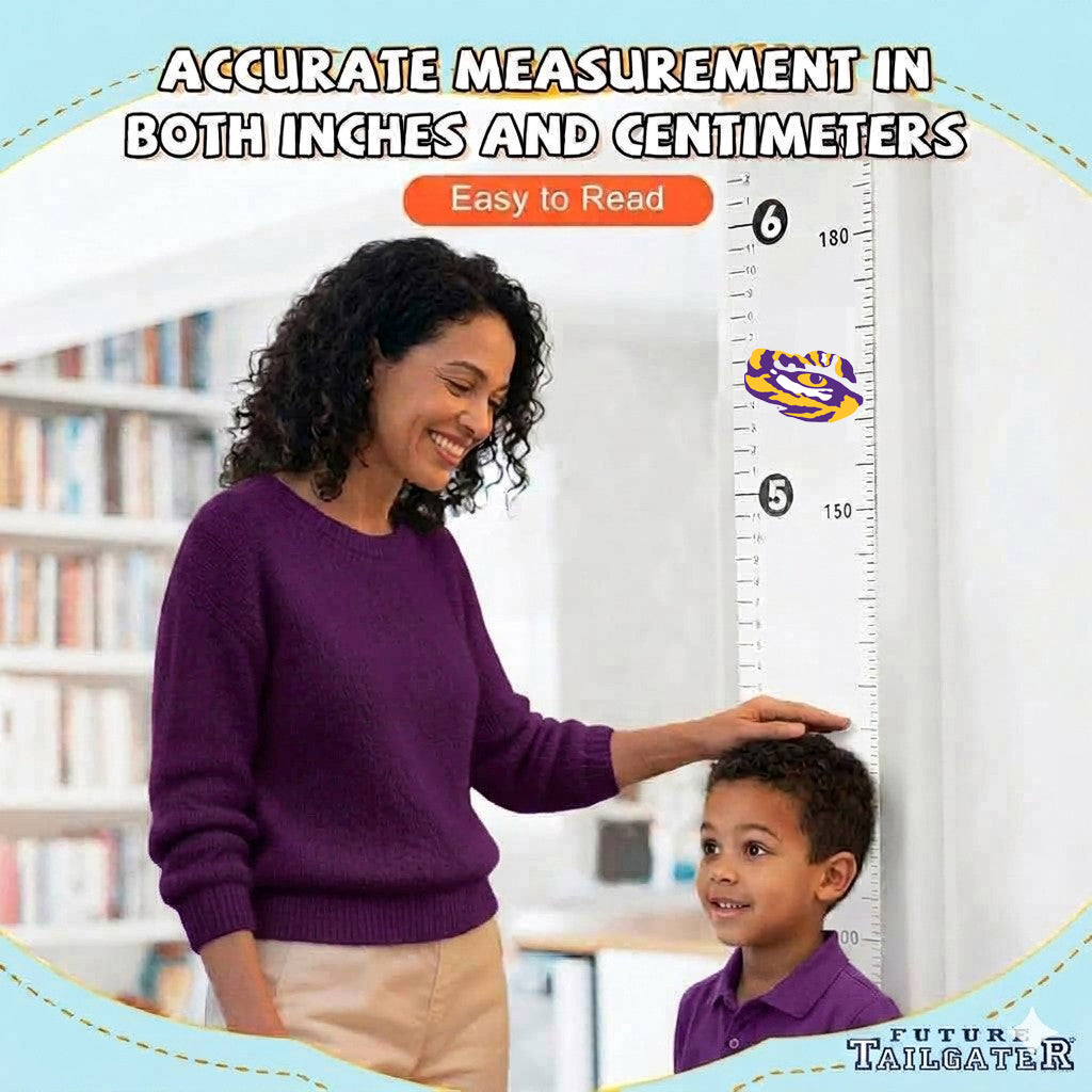 LSU Tigers Baby Height Growth Chart for Kids
