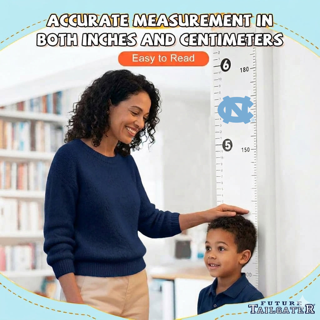 North Carolina Tar Heels Baby Height Growth Chart for Kids