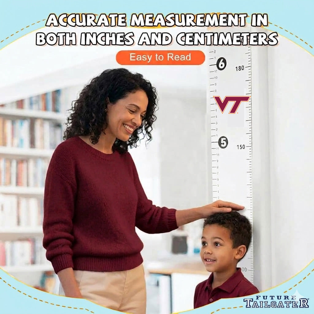 Virginia Tech Hokies Baby Height Growth Chart for Kids