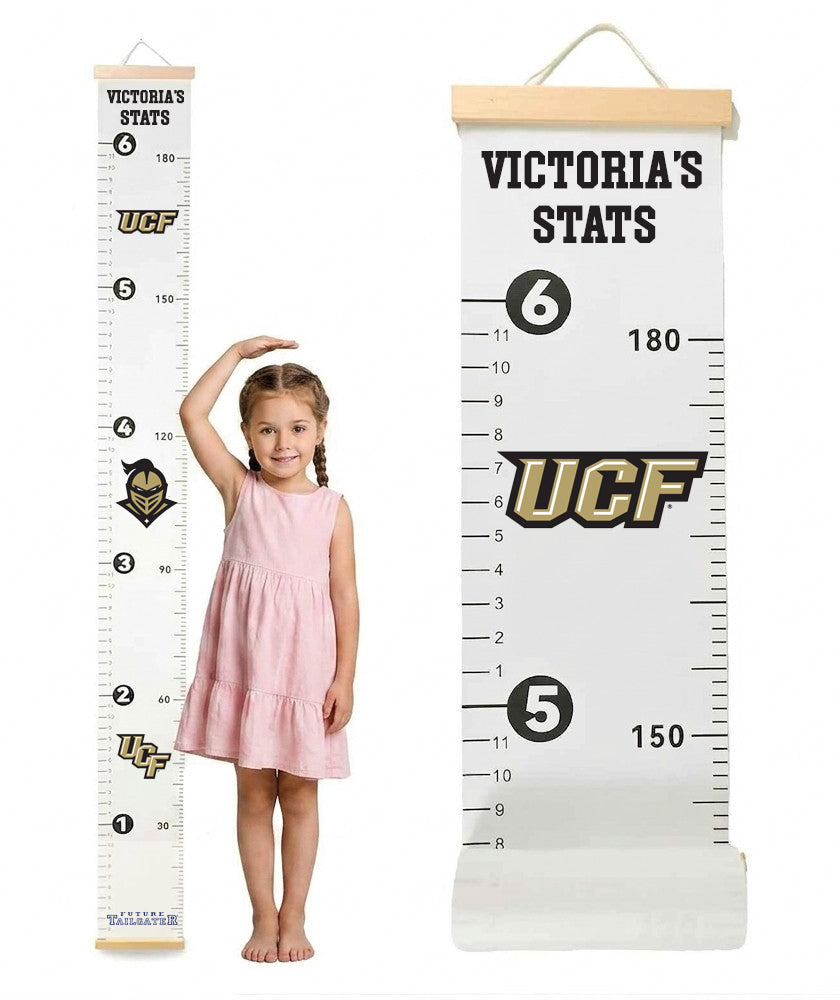 UCF Knights Central Florida Baby Height Growth Chart for Kids - Personalized