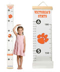 Clemson Tigers Baby Height Growth Chart for Kids - Personalized