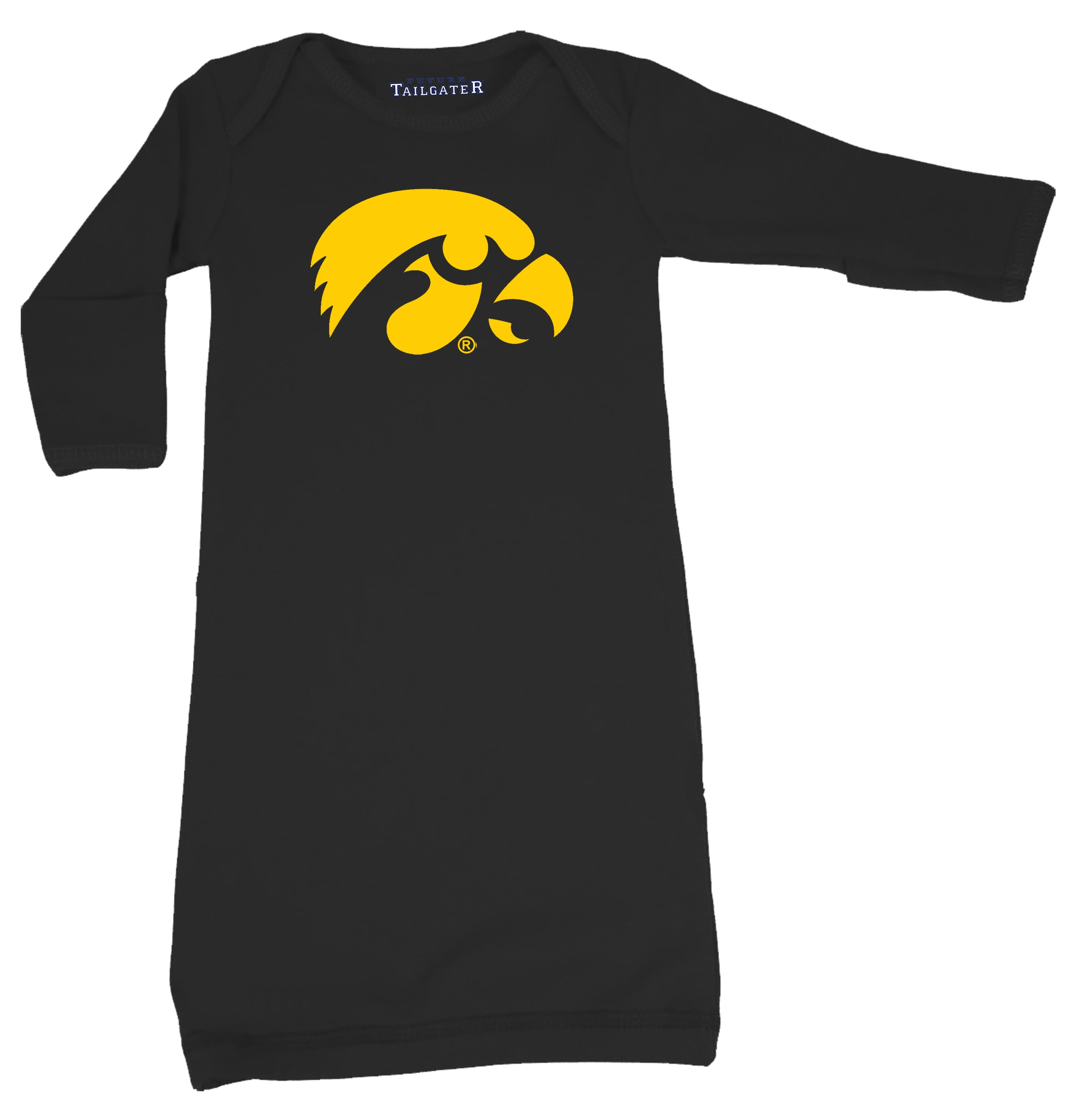 Iowa Hawkeyes LOGO Baby Layette Gown