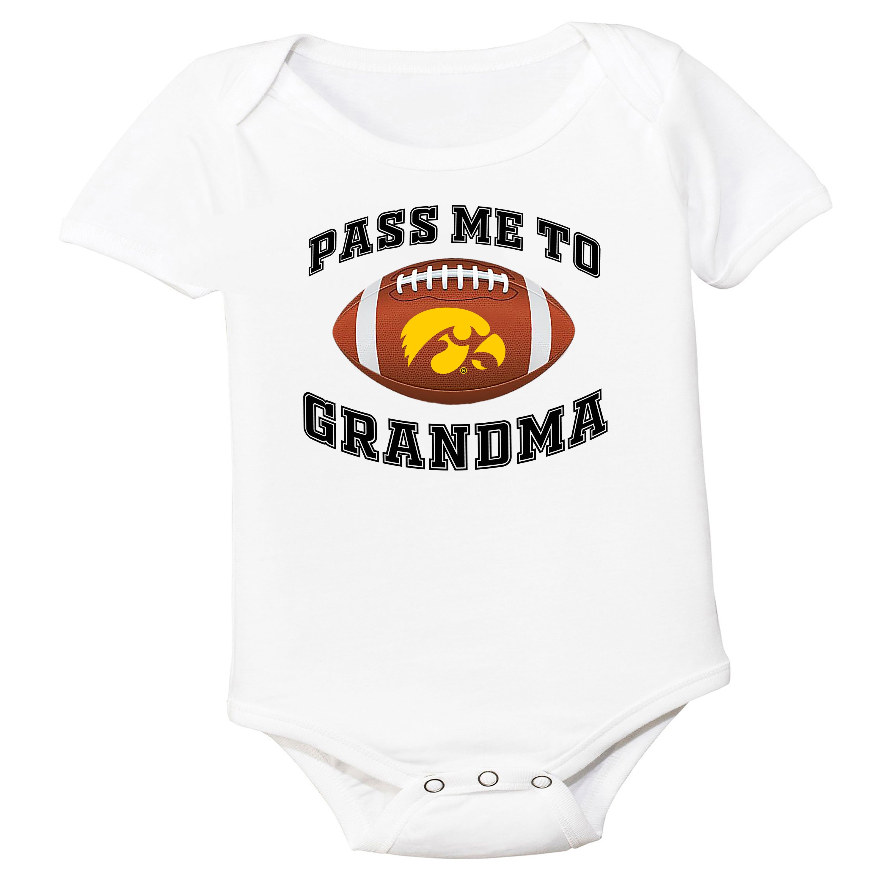 Iowa Hawkeyes Pass Me to GrandPA, & Other Loved Ones Baby Bodysuit