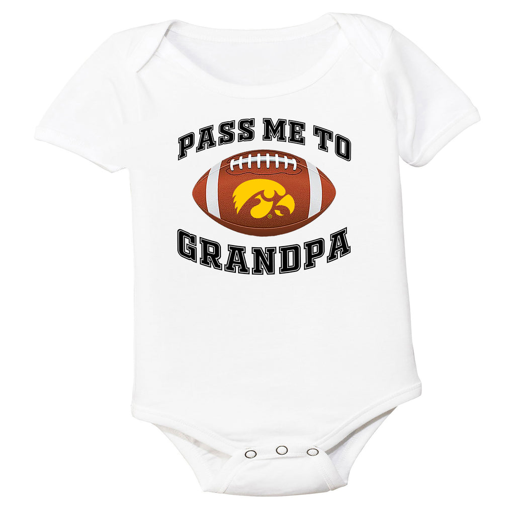 Iowa Hawkeyes Pass Me to GrandPA, & Other Loved Ones Baby Bodysuit