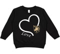 Army Black Knights Love Heart Baby/Toddler/Youth Sweatshirt
