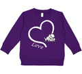 TCU Horned Frogs Love Heart Baby/Toddler/Youth Sweatshirt