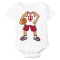 Indiana Hoosiers Heads Up! Basketball Player Baby Bodysuit