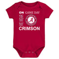 Alabama Crimson Tide On Game Day Baby Bodysuit
