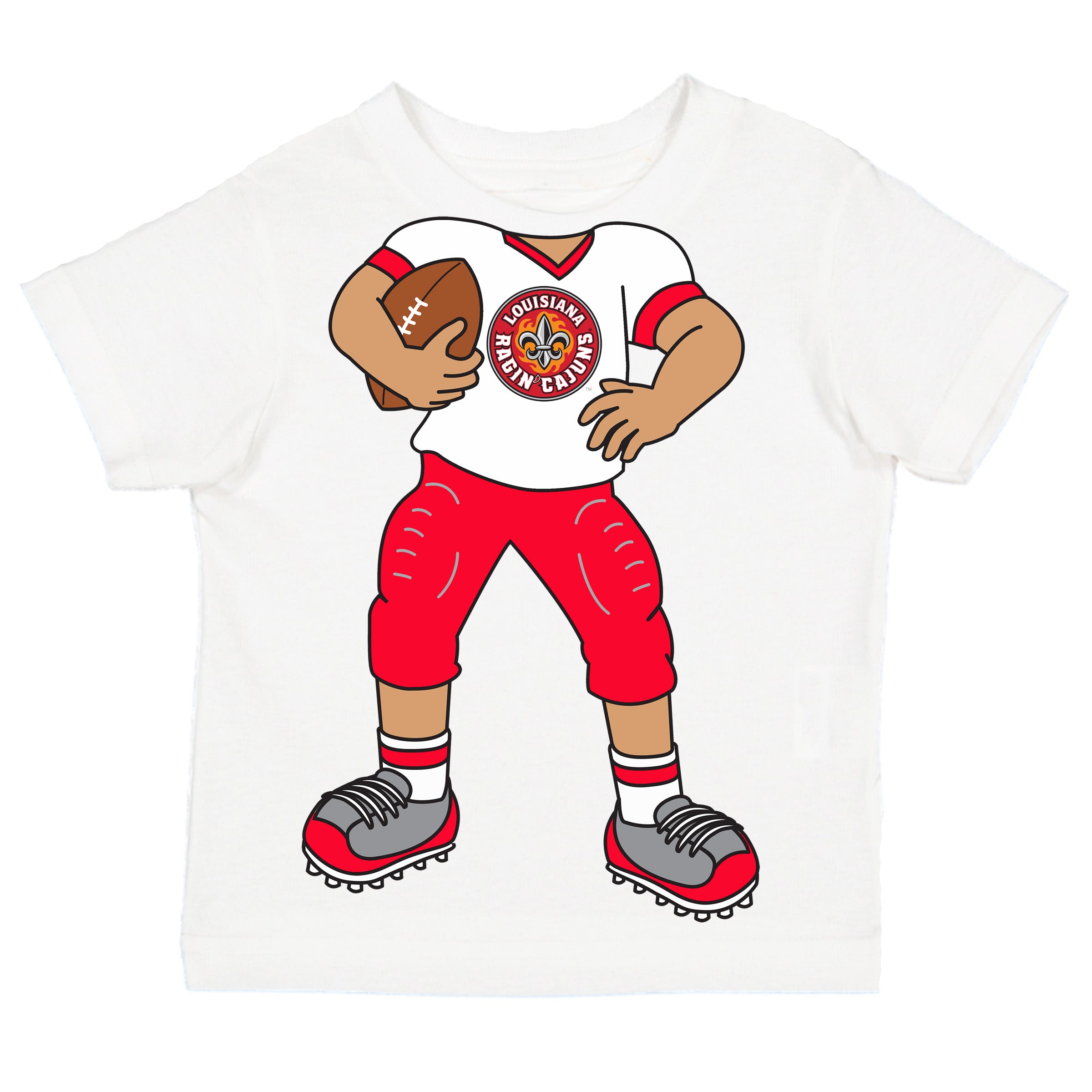 Louisiana Ragin Cajuns Heads Up! Football Player Baby/Toddler/Youth T-Shirt