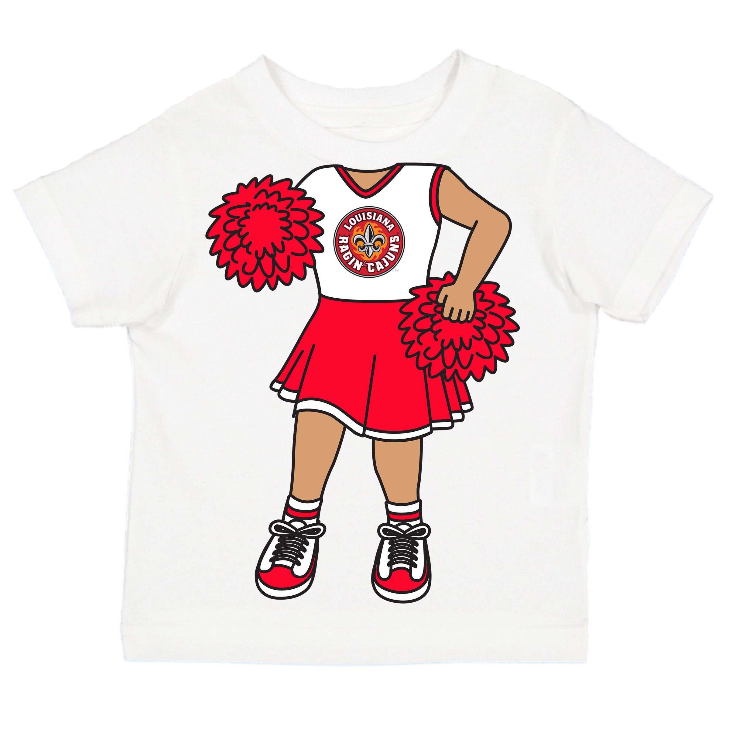 Louisiana Ragin Cajuns Heads Up! Cheerleader Baby/Toddler/Youth T-Shirt